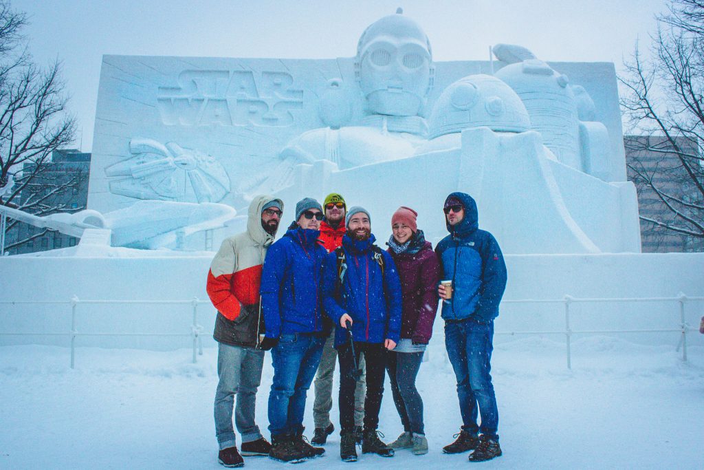 Sapporo Snowfestival, Star Wars Schnee Skulptur | Berg- und Talfahrt
