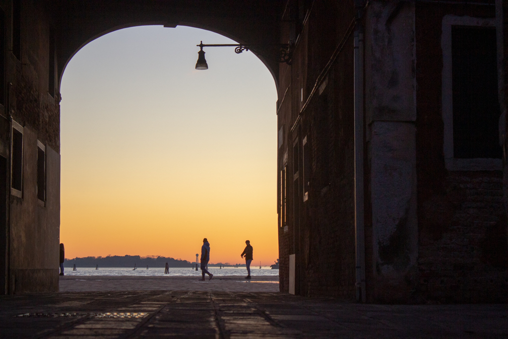 Sonnenuntergang. Venedig Italien