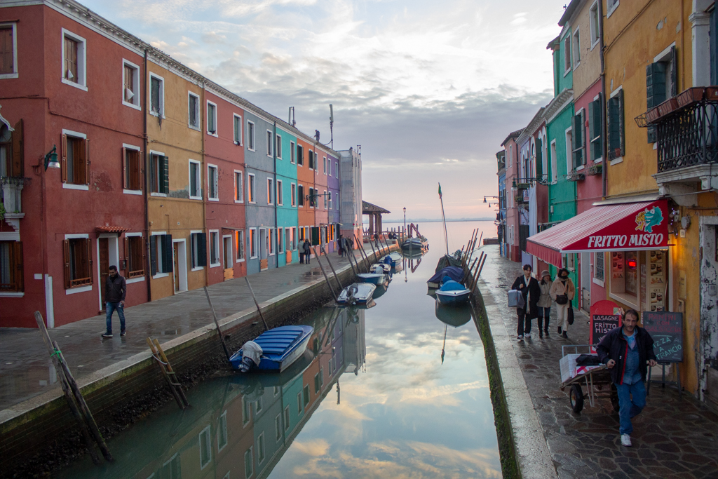 Blick auf die Lagune. Venedig. Burano. Italien. 
