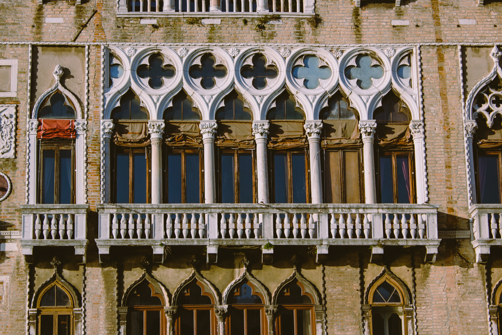Fassade Venedig, Italien. 