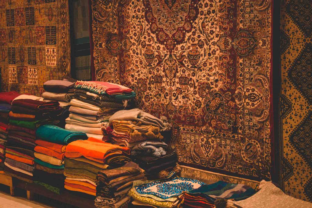 Marokkanische Teppiche und Decken | Berg- und Talfahrt
