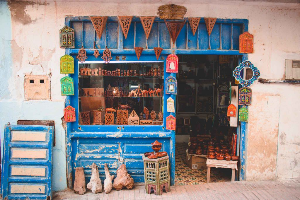 Deko Handel Marokko | Berg- und Talfahrt
